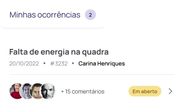 Ocorrências